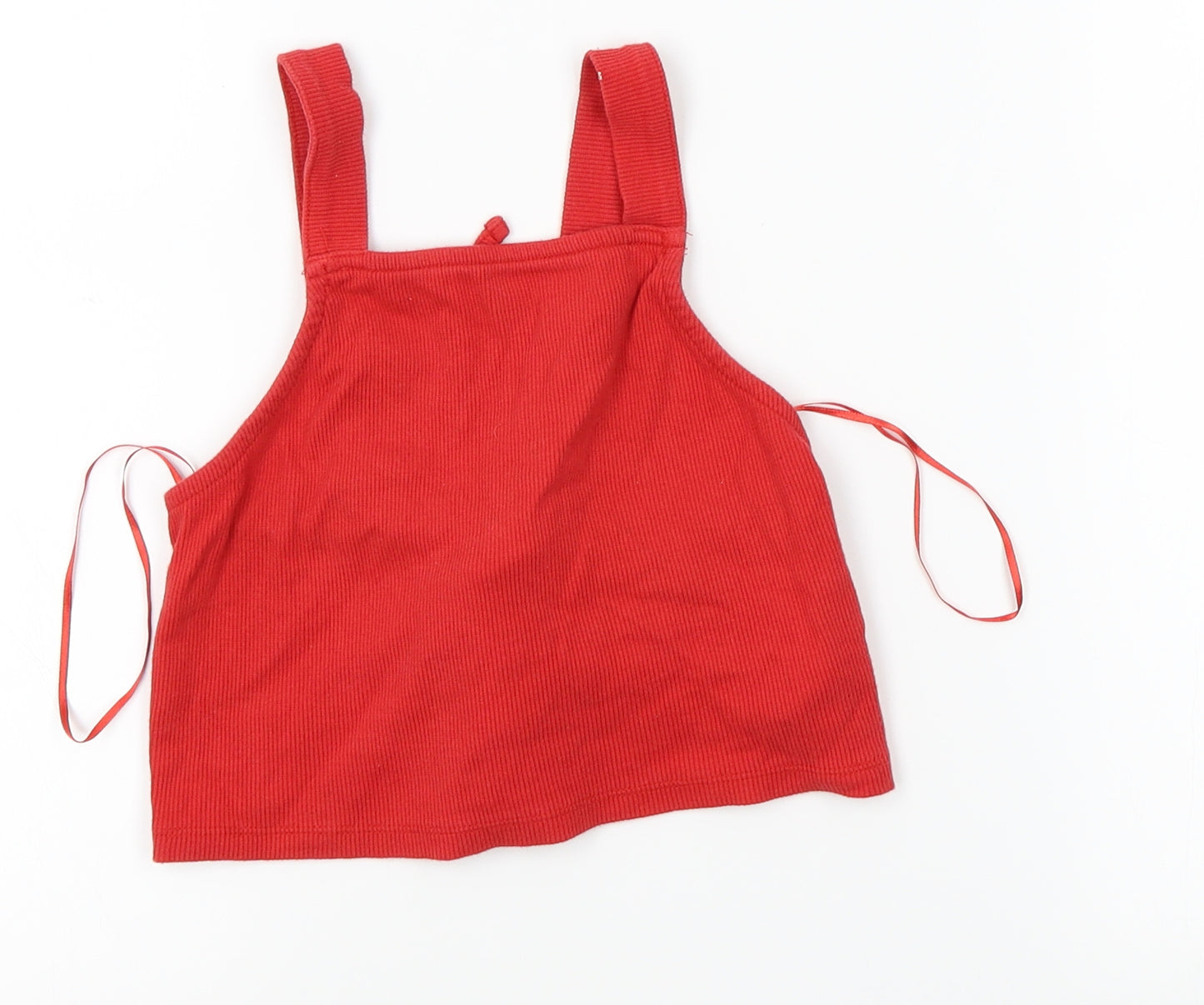 New Look Womens Red   Cropped Tank Size 10