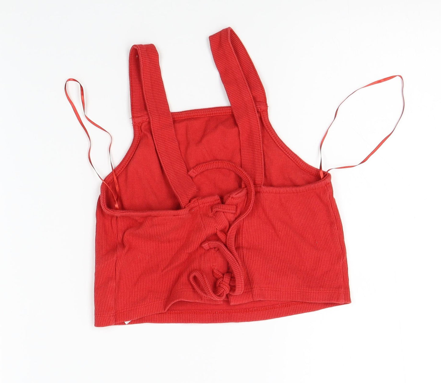 New Look Womens Red   Cropped Tank Size 10