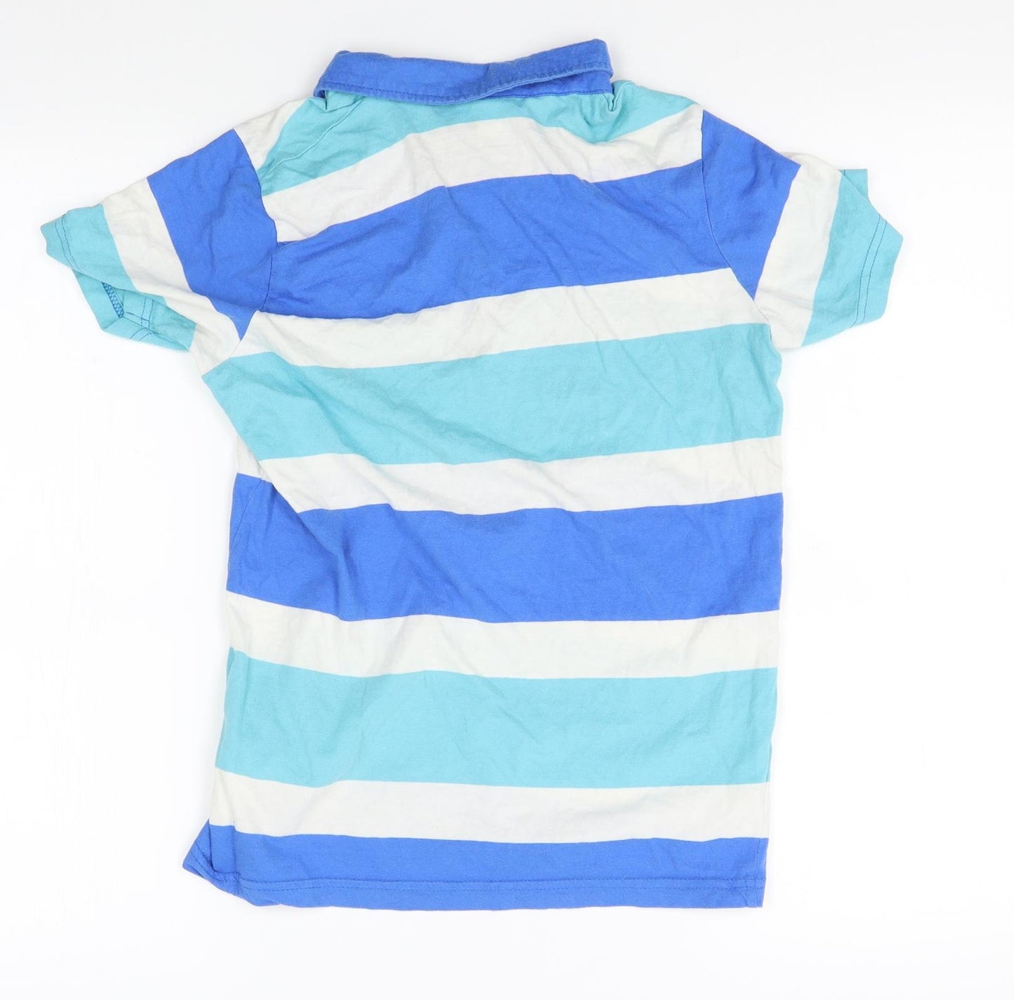 Lee Cooper Boys Blue Striped  Basic Polo Size 13 Years