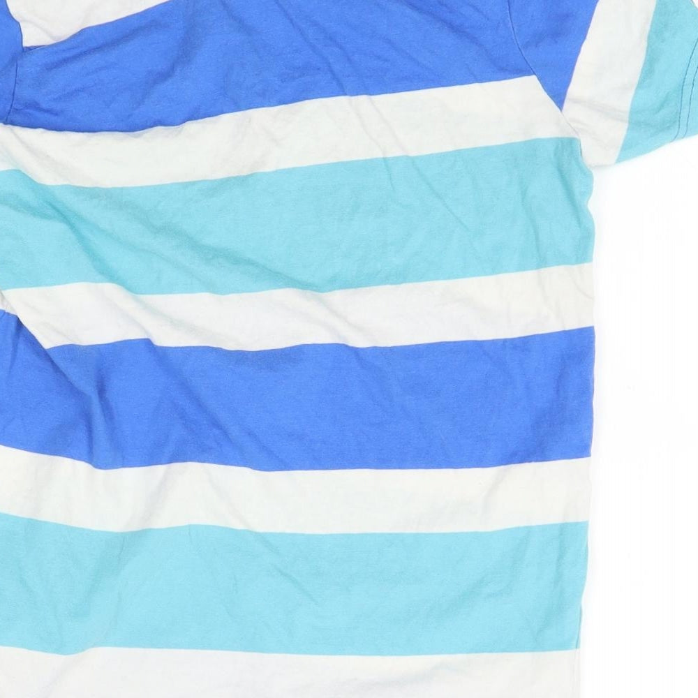 Lee Cooper Boys Blue Striped  Basic Polo Size 13 Years