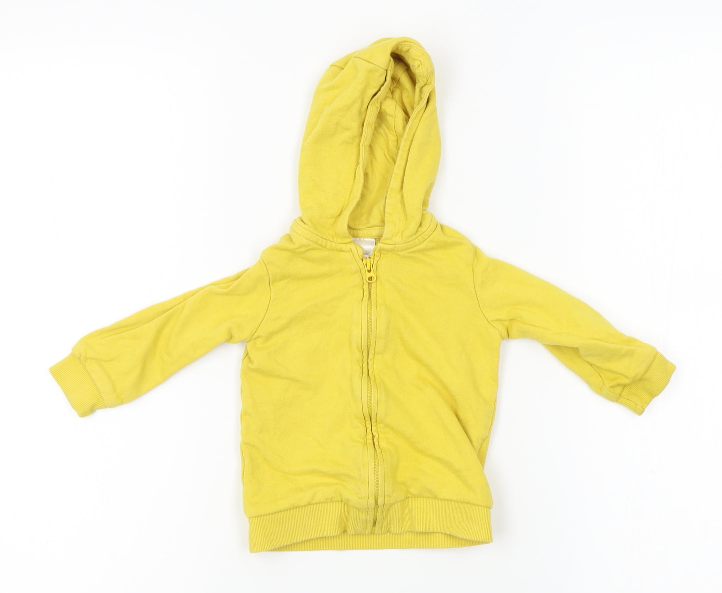 H&M Baby Yellow   Full Zip Jumper Size 6-9 Months  - hoodie