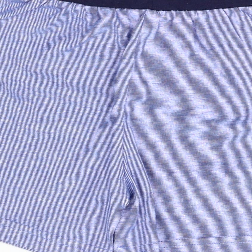 Nutmeg Boys Blue Striped  Sweat Shorts Size 3-4 Years