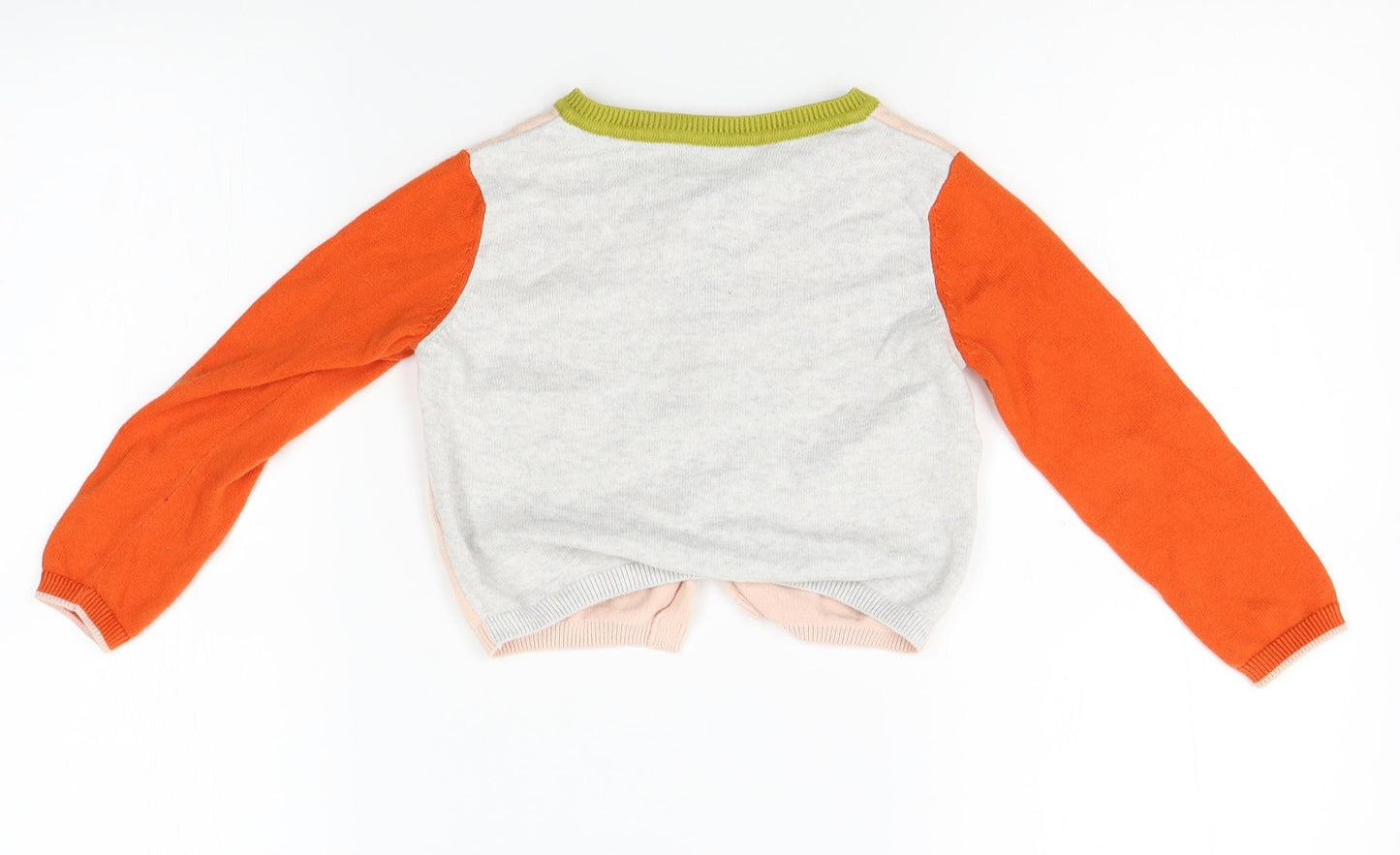 NEXT Boys Orange   Cardigan Jumper Size 2-3 Years