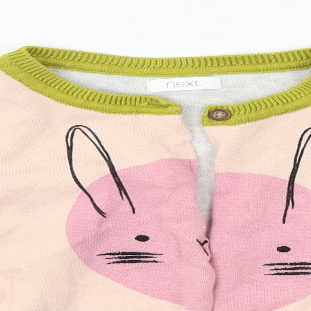 NEXT Boys Orange   Cardigan Jumper Size 2-3 Years