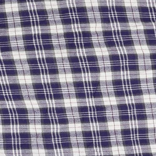 Cedar Wood State Mens Blue Plaid   Button-Up Size L