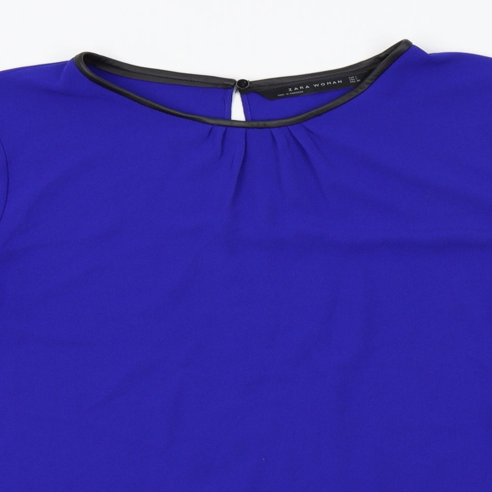 Zara Womens Blue   Basic Blouse Size L