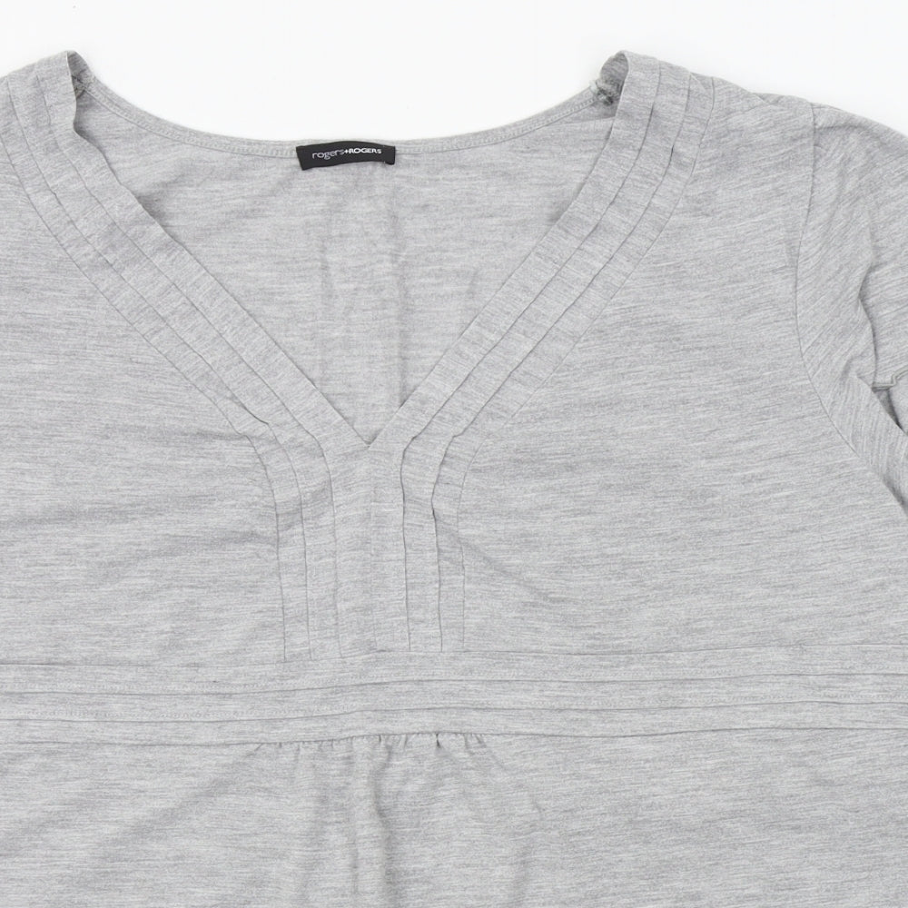 Roger+Rogers Womens Grey   Basic Blouse Size 24