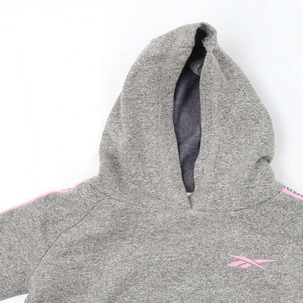 Reebok Girls Grey   Pullover Hoodie Size 3 Years
