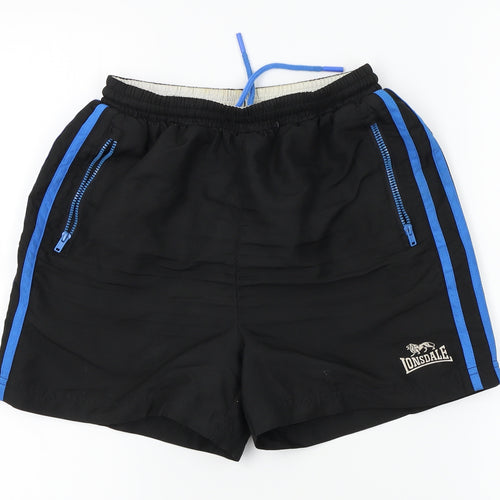 Lonsdale Boys Black   Bermuda Shorts Size 9-10 Years - swim