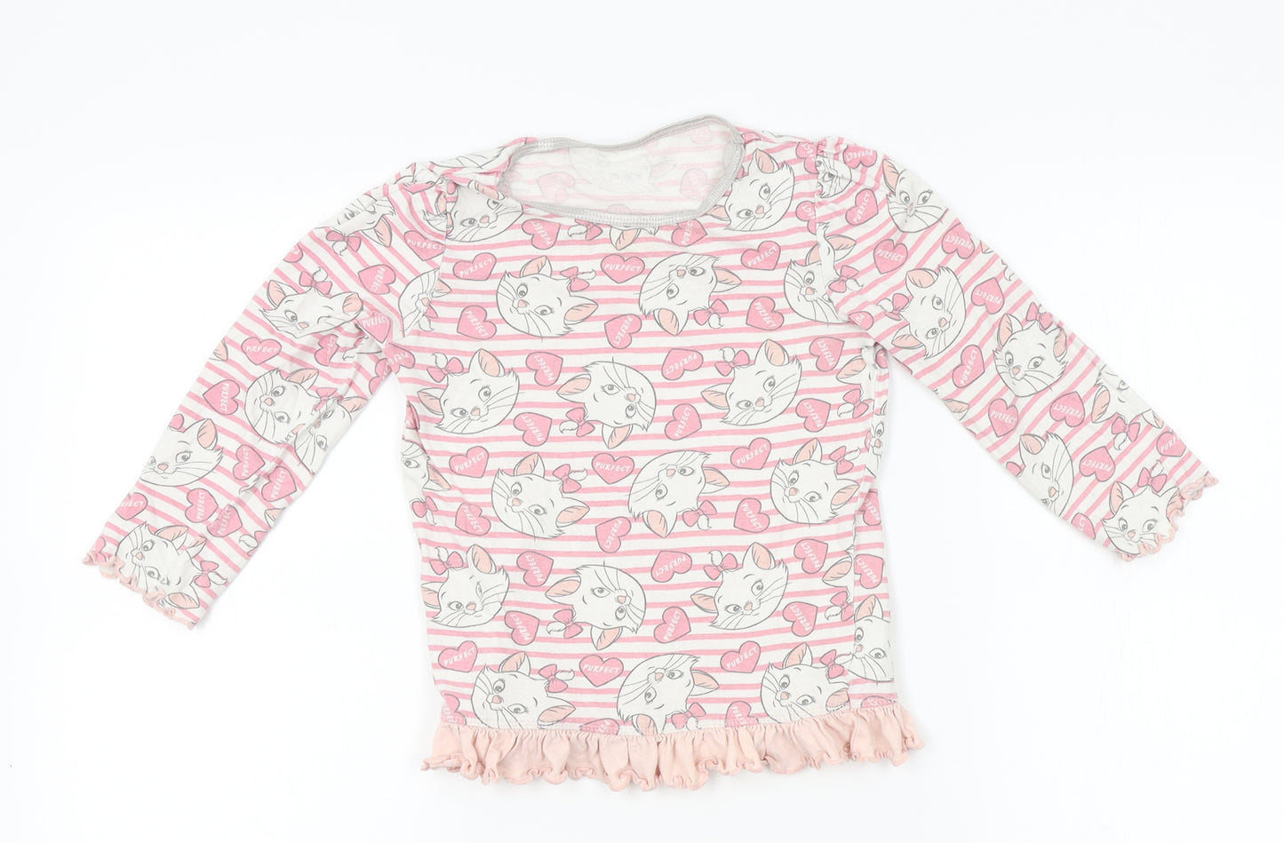 Disney Girls Pink    Pyjama Top Size 3-4 Years  - disney animals