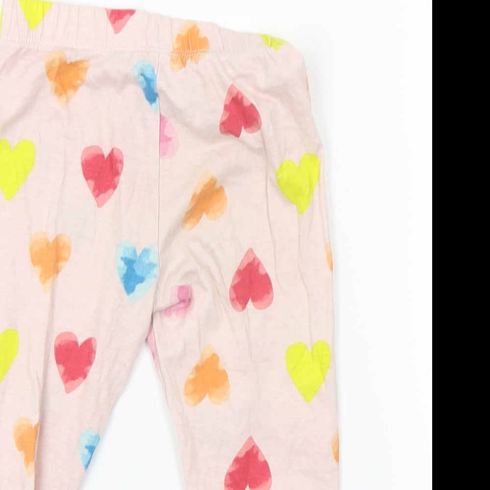 F&F Girls Pink    Pyjama Pants Size 2-3 Years