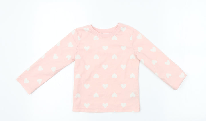 F&F Girls Pink    Pyjama Top Size 3-4 Years