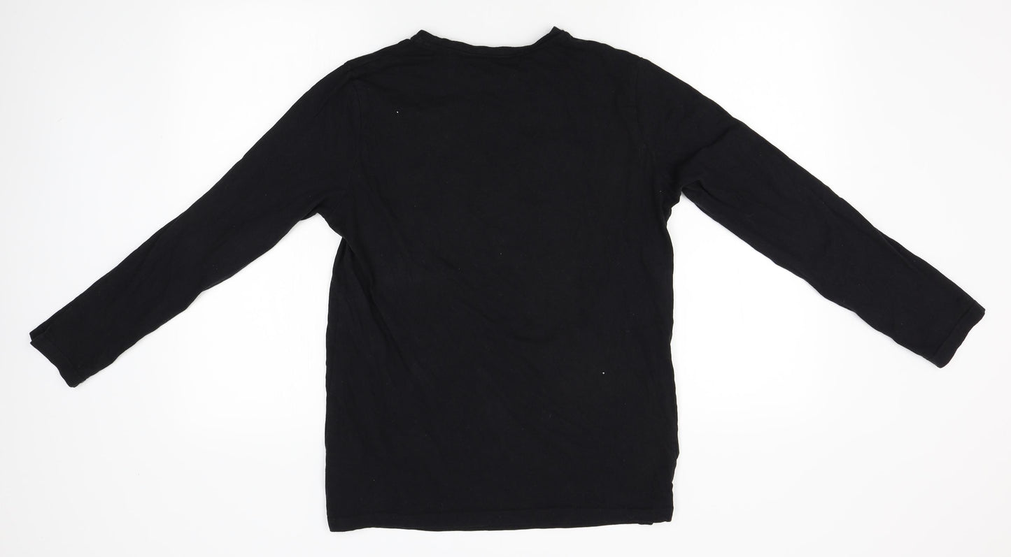 Primark Boys Black   Basic T-Shirt Size 13-14 Years