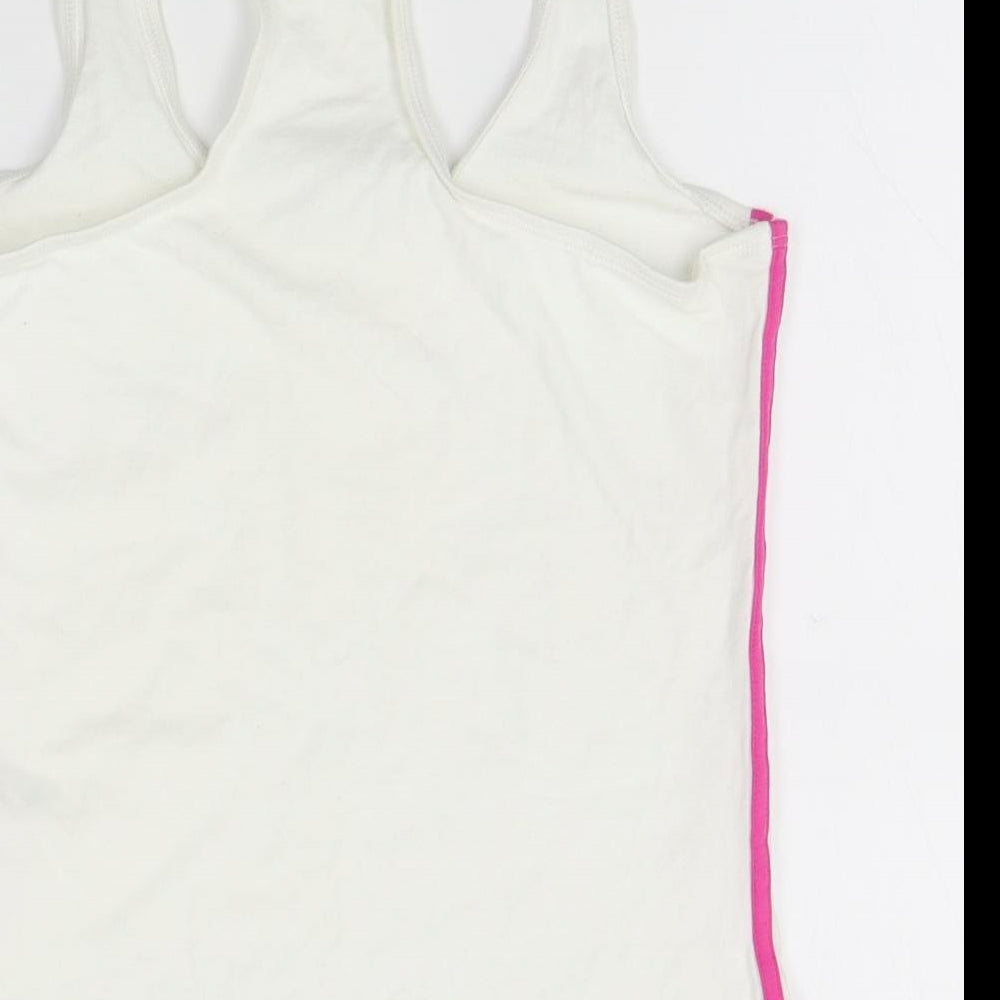 NEXT Womens White   Basic Tank Size 14