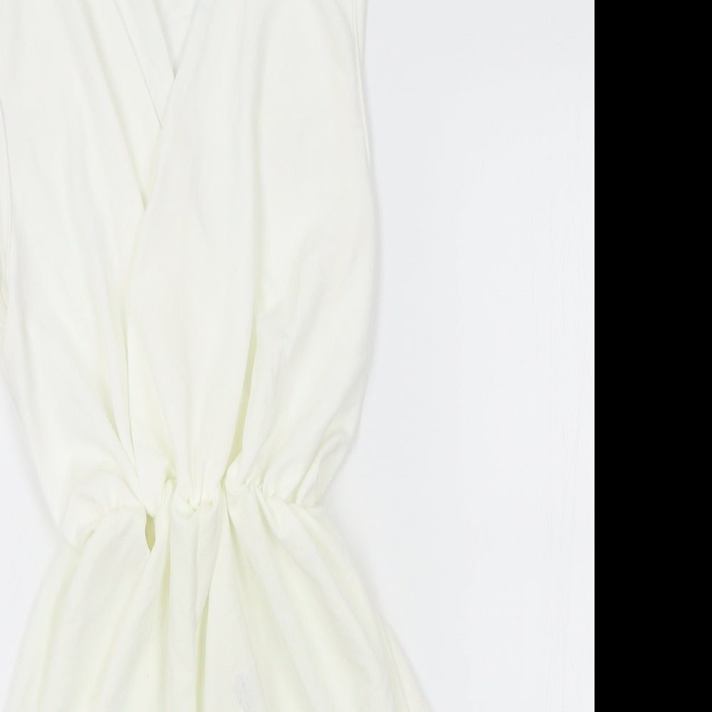 Missguided Womens White   Romper One-Piece Size 12