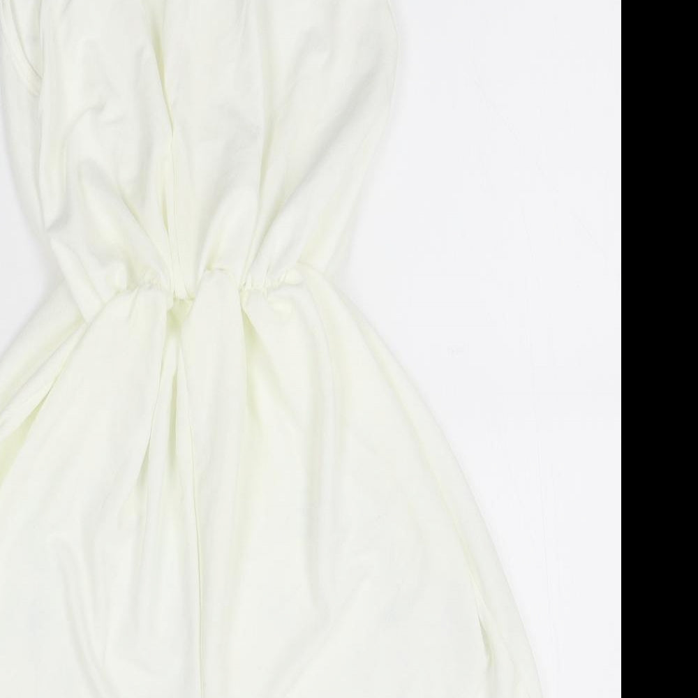 Missguided Womens White   Romper One-Piece Size 12