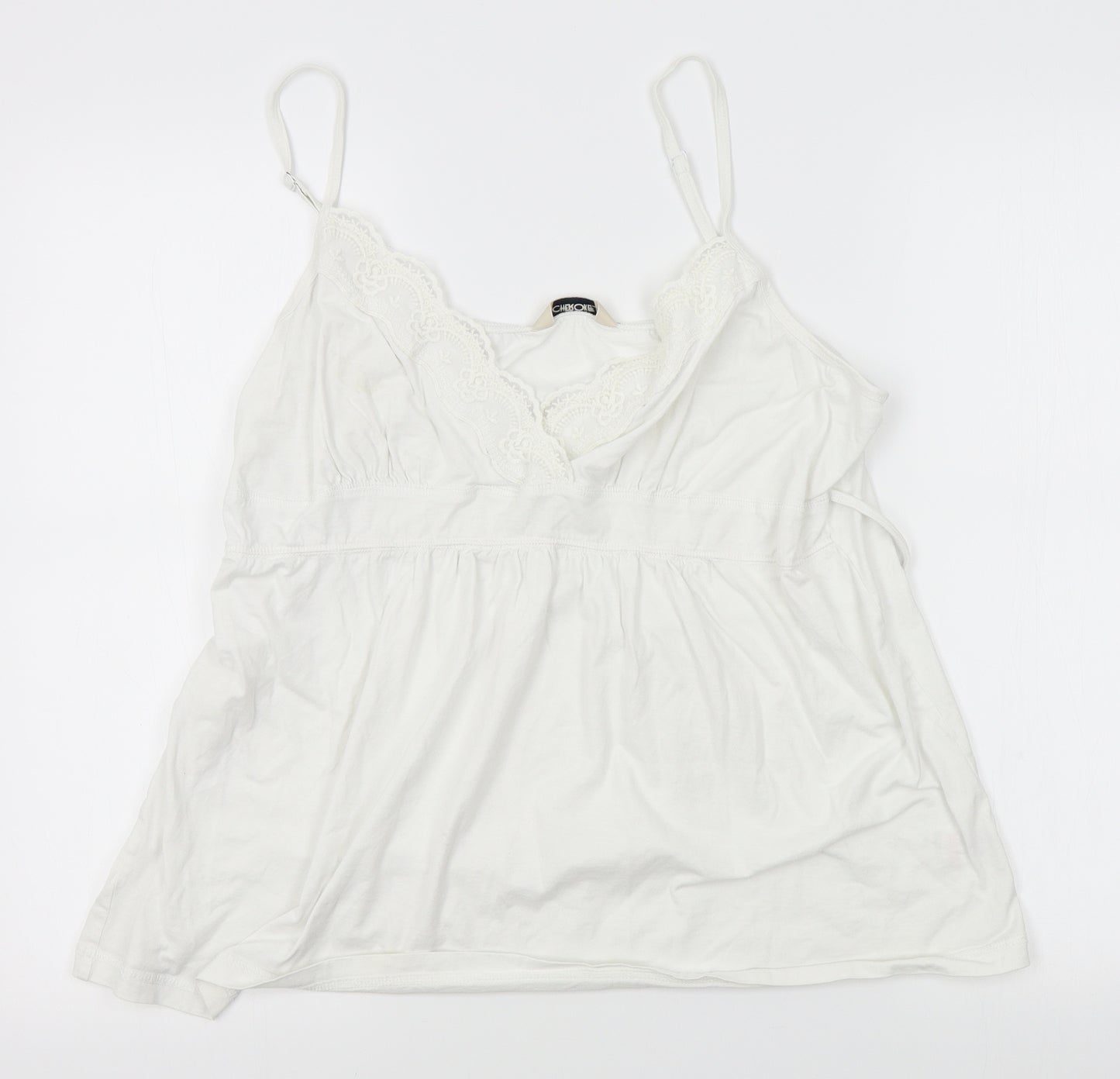 Cherokee Womens White   Camisole Blouse Size 20