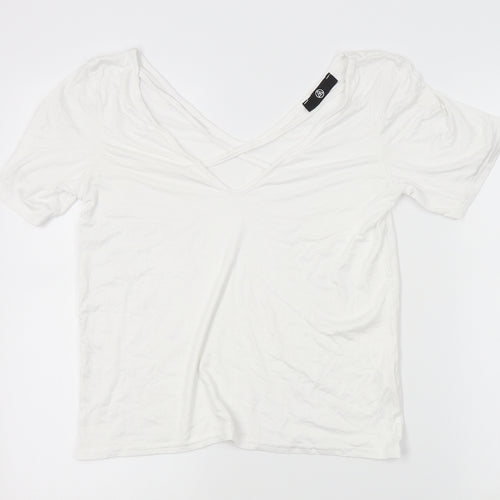 Missguided Womens White   Basic Blouse Size S  - strappy