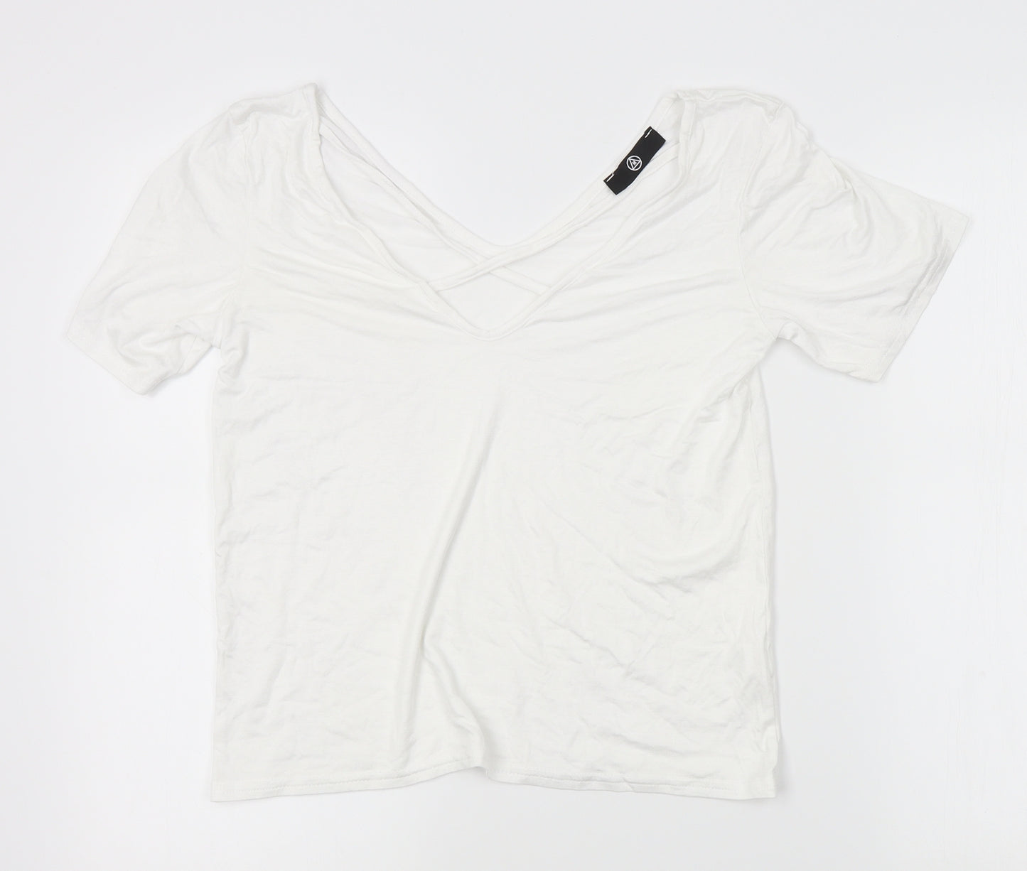 Missguided Womens White   Basic Blouse Size S  - strappy