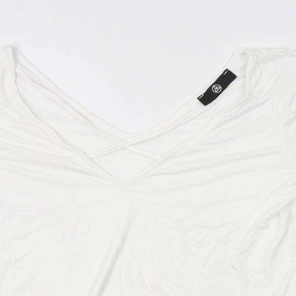 Missguided Womens White   Basic Blouse Size S  - strappy