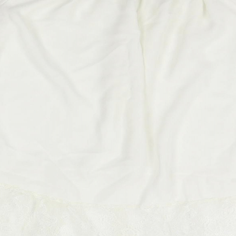 New collection Womens White   Basic Blouse Size L