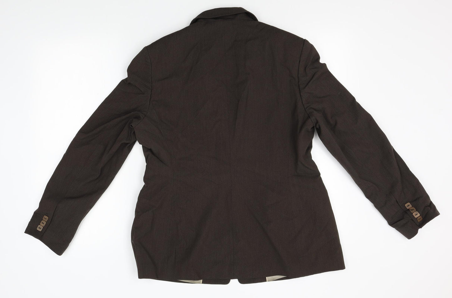 M&S Womens Brown   Jacket Blazer Size 16
