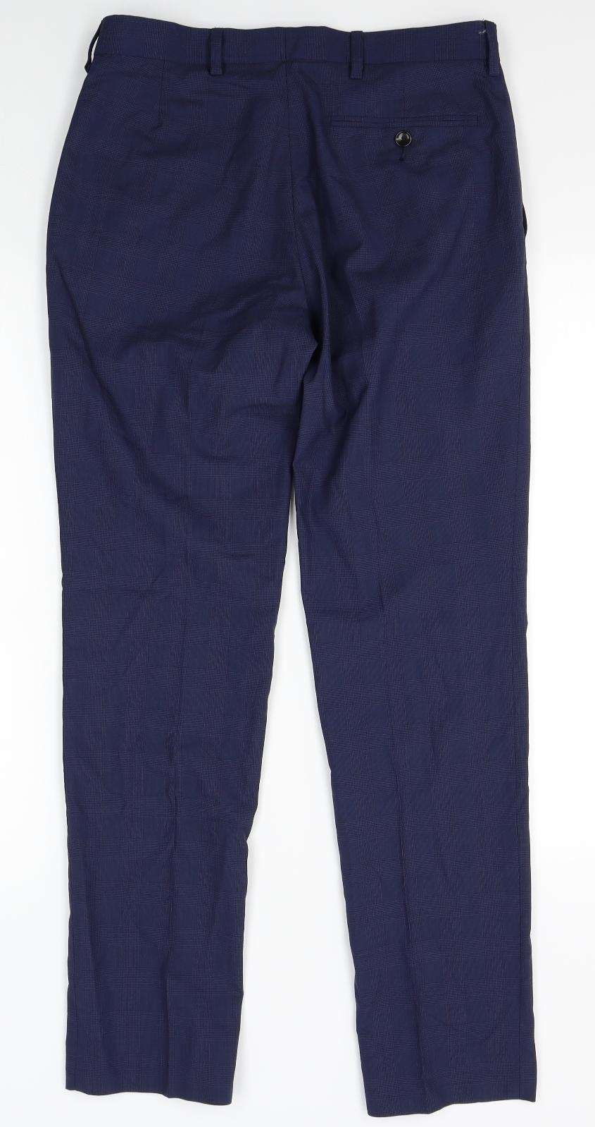 M&S Mens Blue   Trousers  Size 30 L31 in
