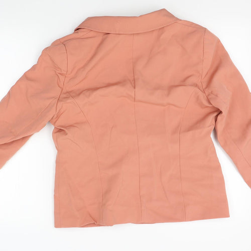 Miss Selfridge Womens Orange   Jacket Blazer Size 14
