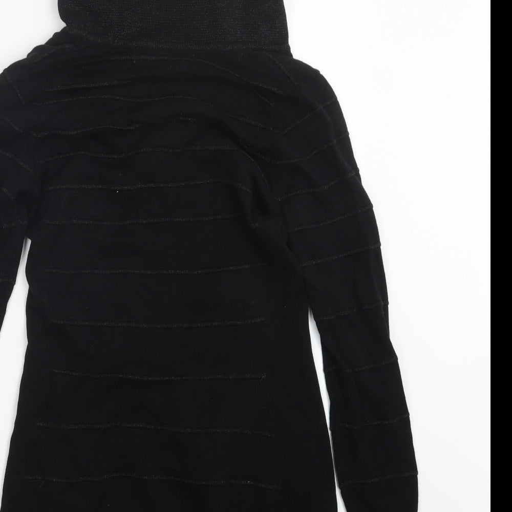 Principles Womens Black  Knit Pullover Jumper Size 10