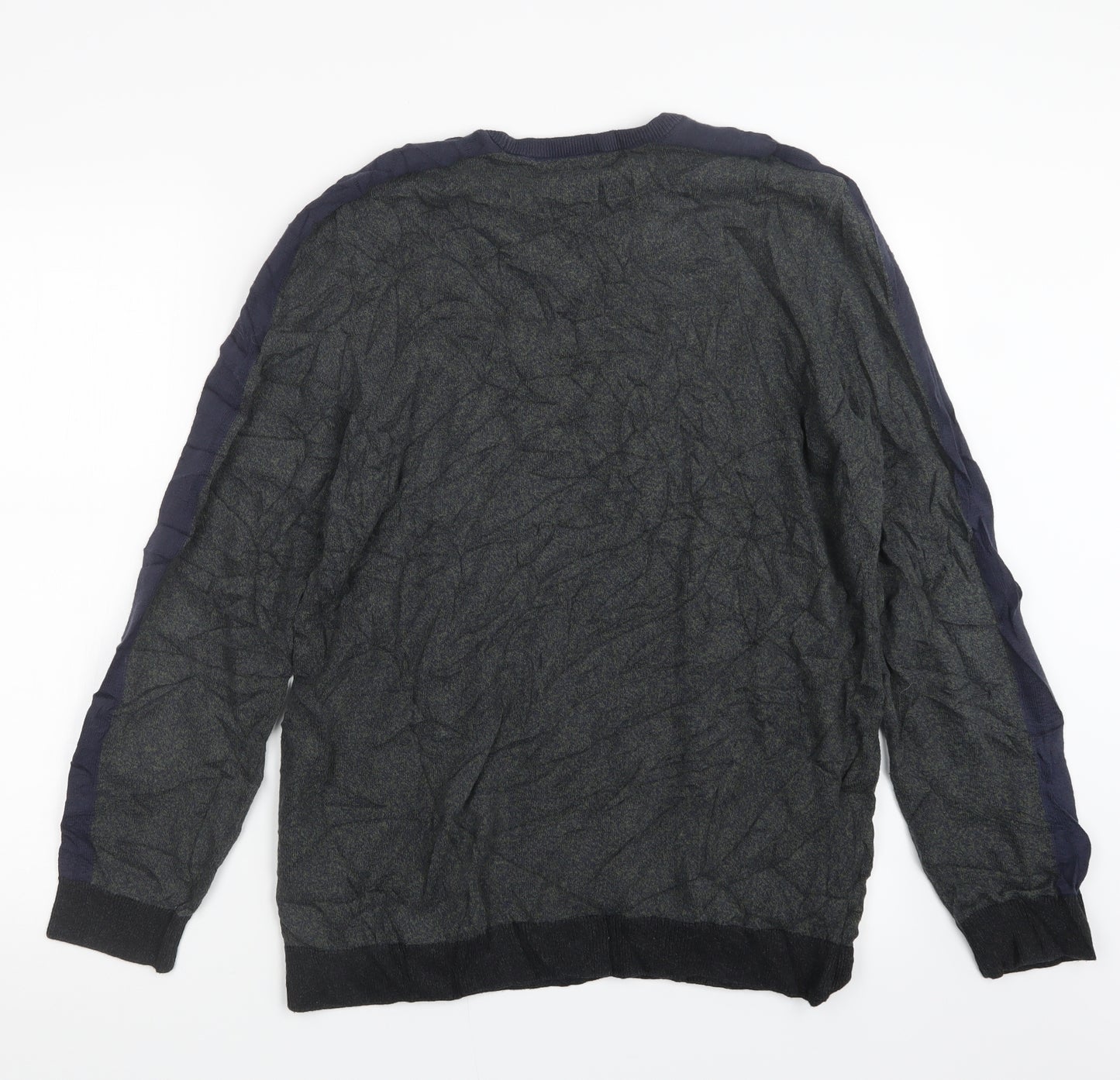Marks and Spencer Mens Grey  Knit Pullover Jumper Size L