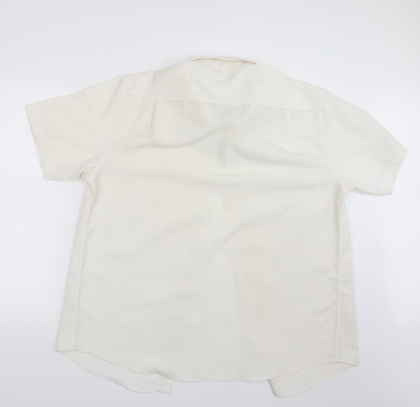 TU Mens White    Button-Up Size XL