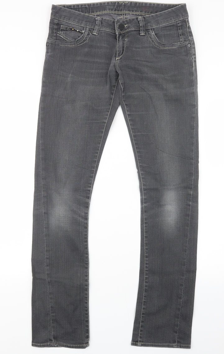 Cross Womens Grey Denim Straight Jeans Size 33 in L33 in