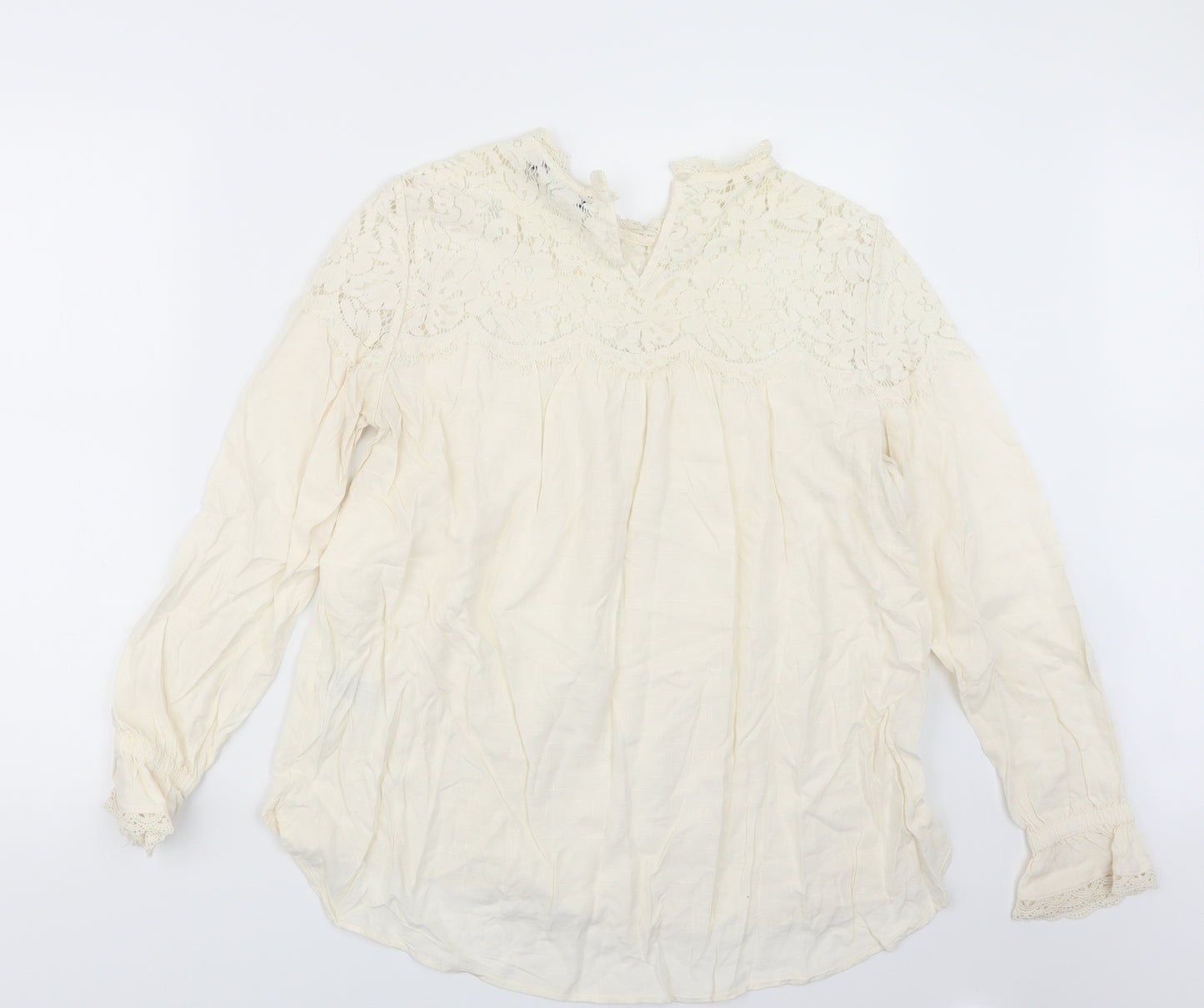 Marks and Spencer Womens Ivory   Basic Blouse Size 14
