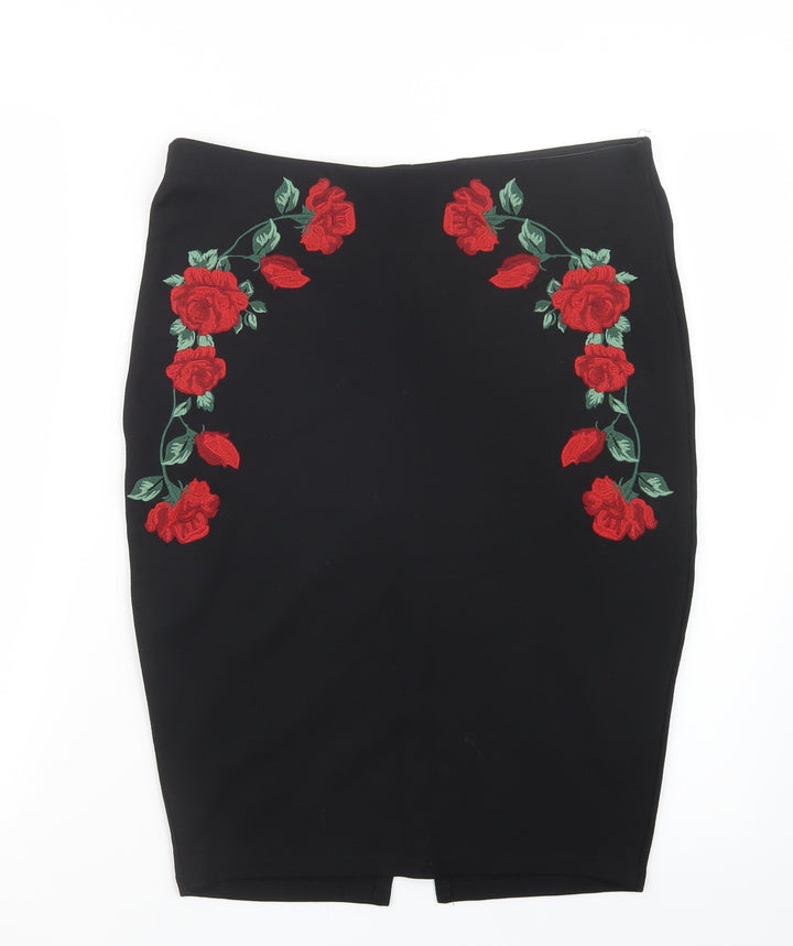 Amisu Womens Black Straight & Pencil Skirt Size 30 in