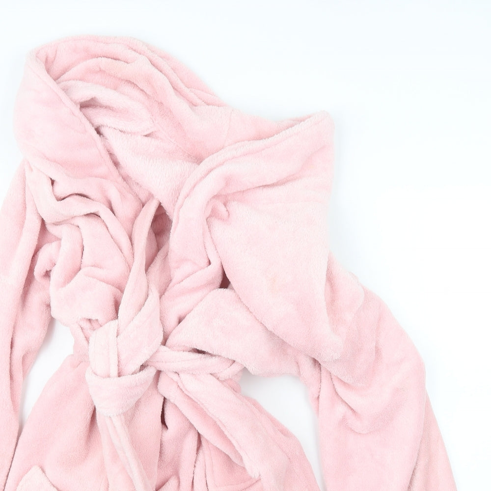 Sleep Womens Pink Geometric  Top Robe Size L