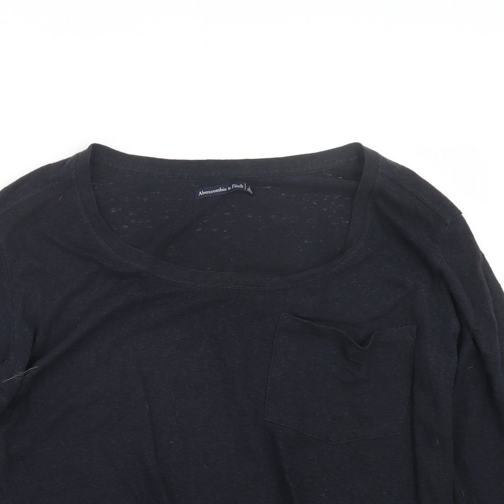 Abercrombie & Fitch Womens Black   Basic T-Shirt Size L