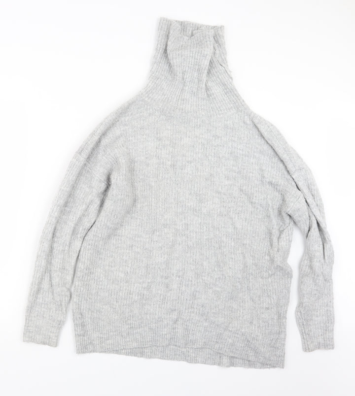 New Look Womens Grey  Knit Pullover Jumper Size M