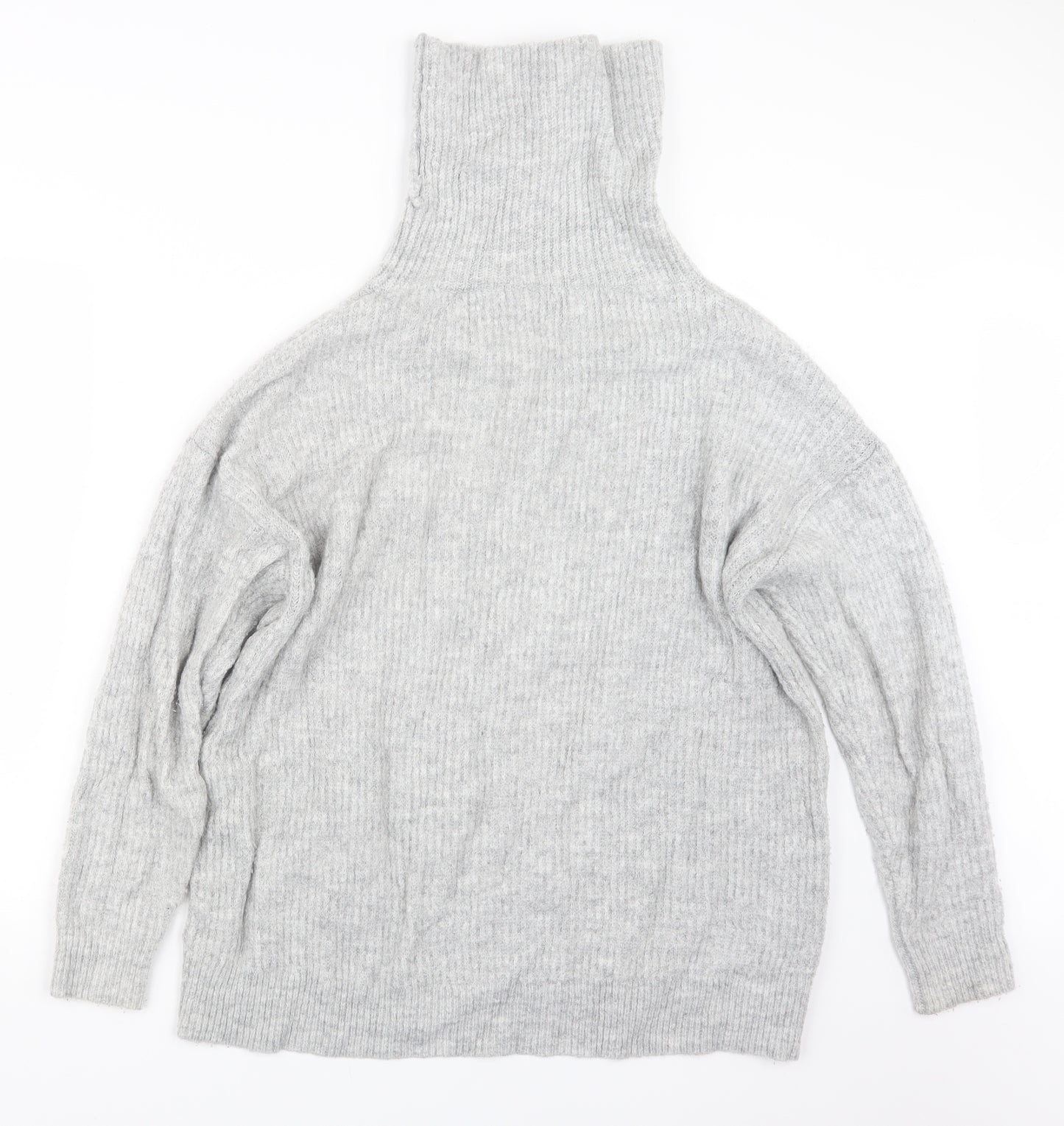 New Look Womens Grey  Knit Pullover Jumper Size M