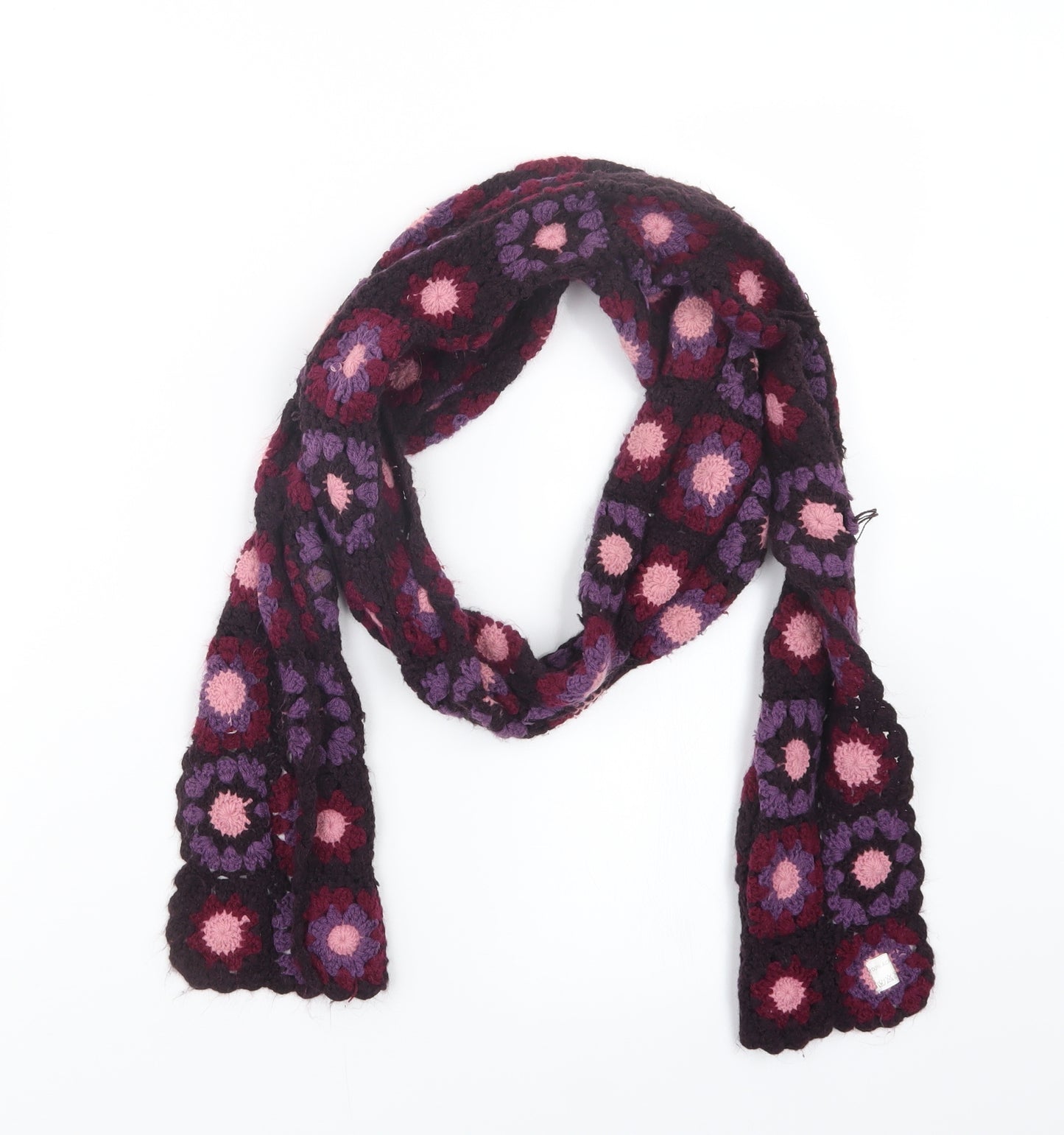 Preworn Womens Purple  Knit  Scarf