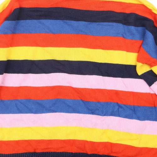 Primark Womens Blue Striped Knit  Jumper Size 18