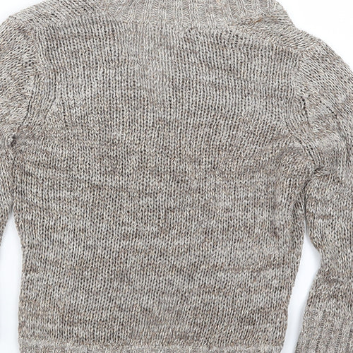 Marks and Spencer Womens Beige  Knit Cardigan Jumper Size 12