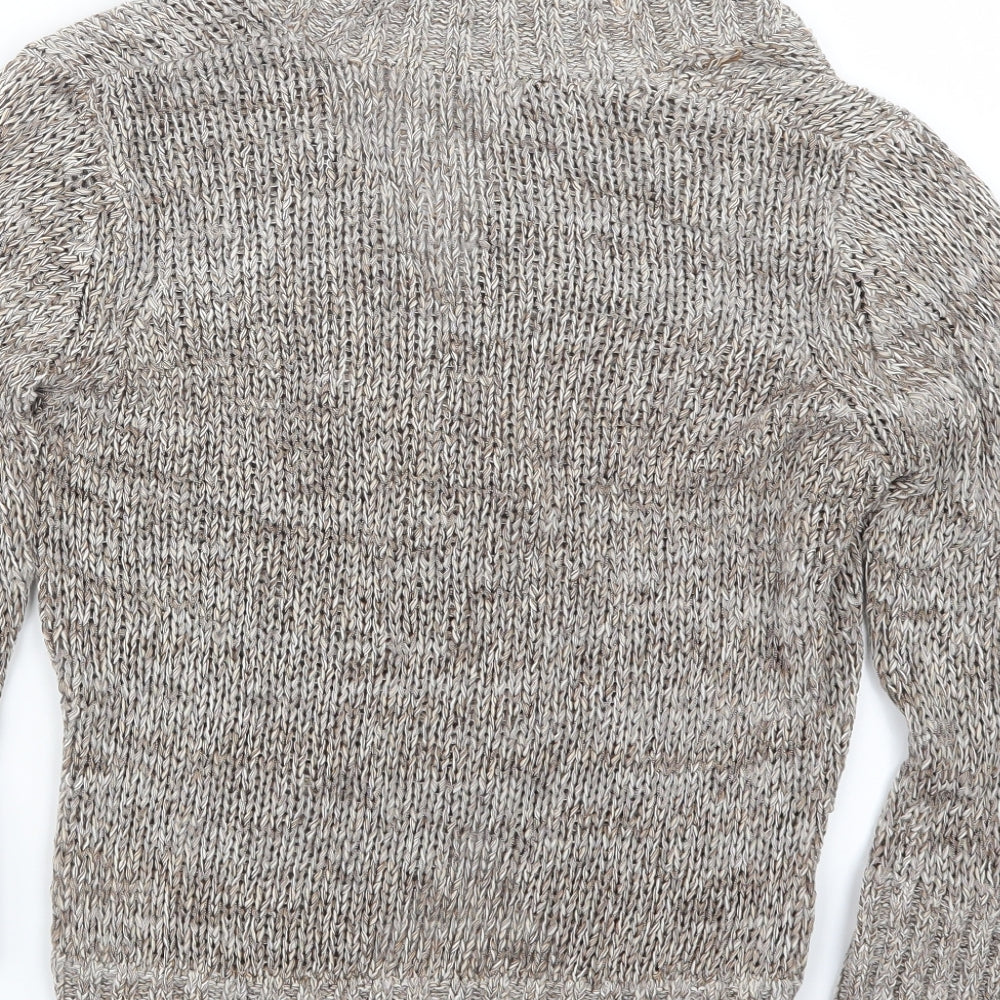 Marks and Spencer Womens Beige  Knit Cardigan Jumper Size 12