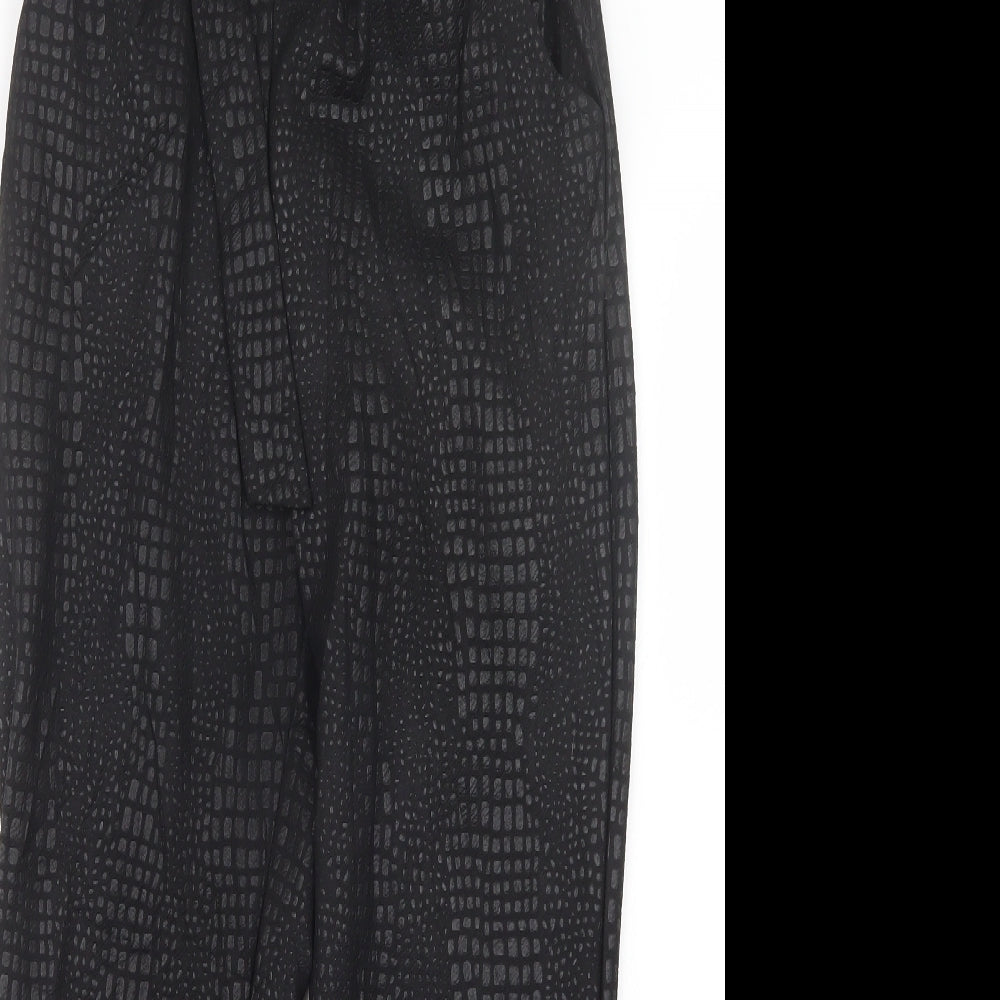 Stylewise Womens Black   Trousers  Size 8 L26 in