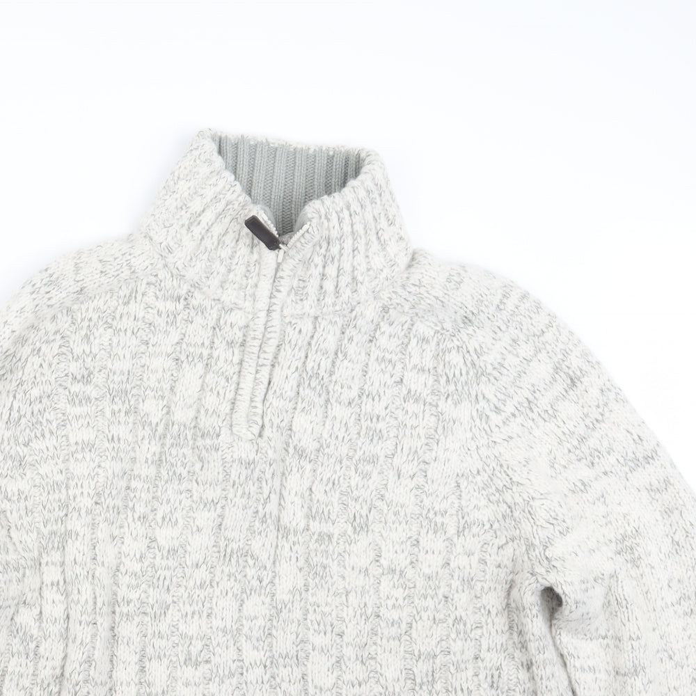 TU Mens Ivory  Knit Pullover Sweatshirt Size XL