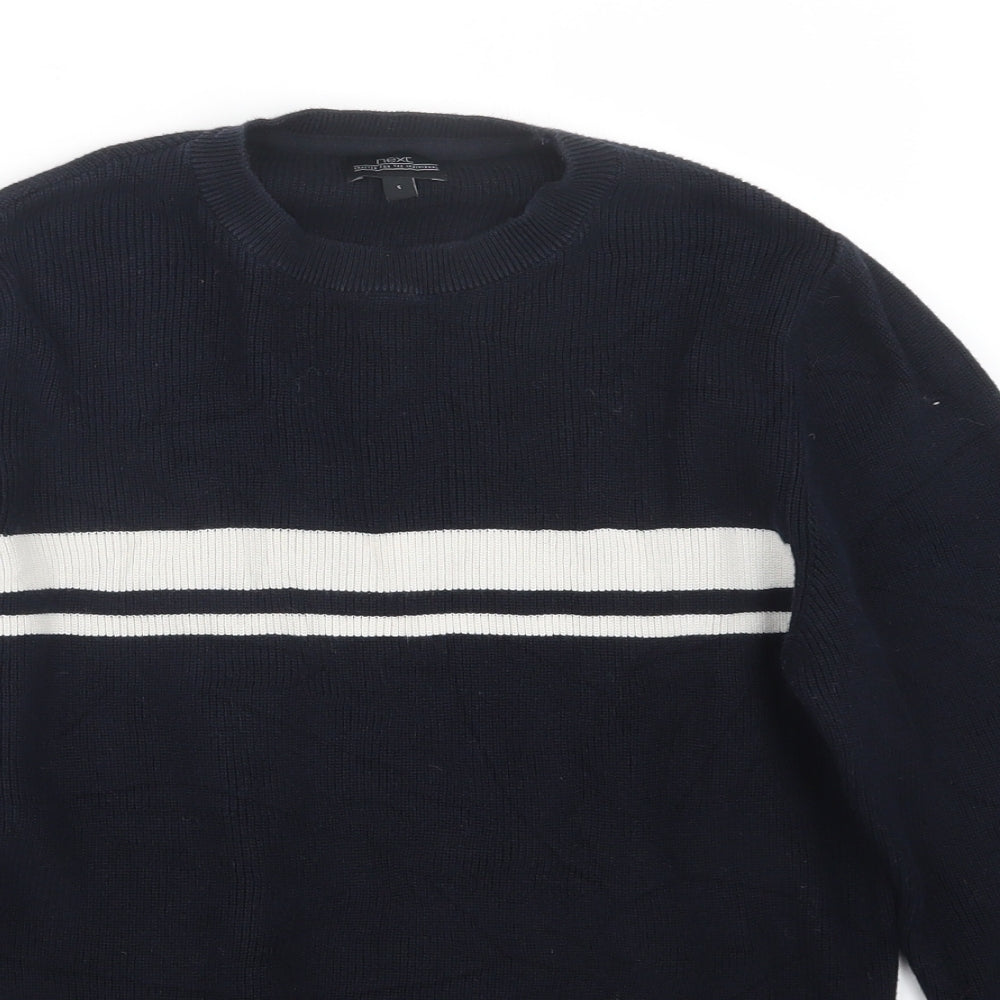 NEXT Mens Blue  Knit Pullover Jumper Size S