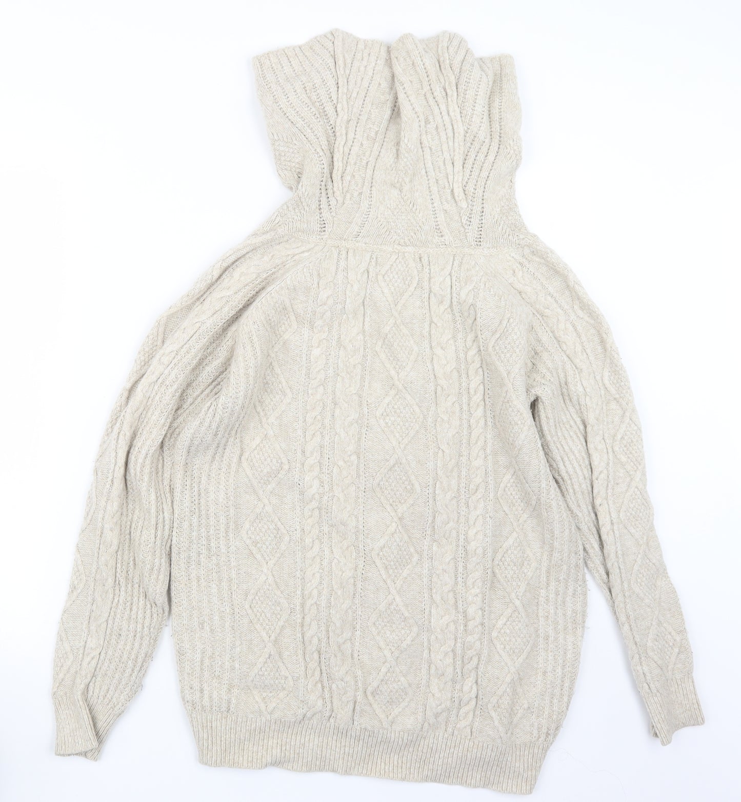 RJR.John Rocha Womens Beige  Knit Pullover Jumper Size 12