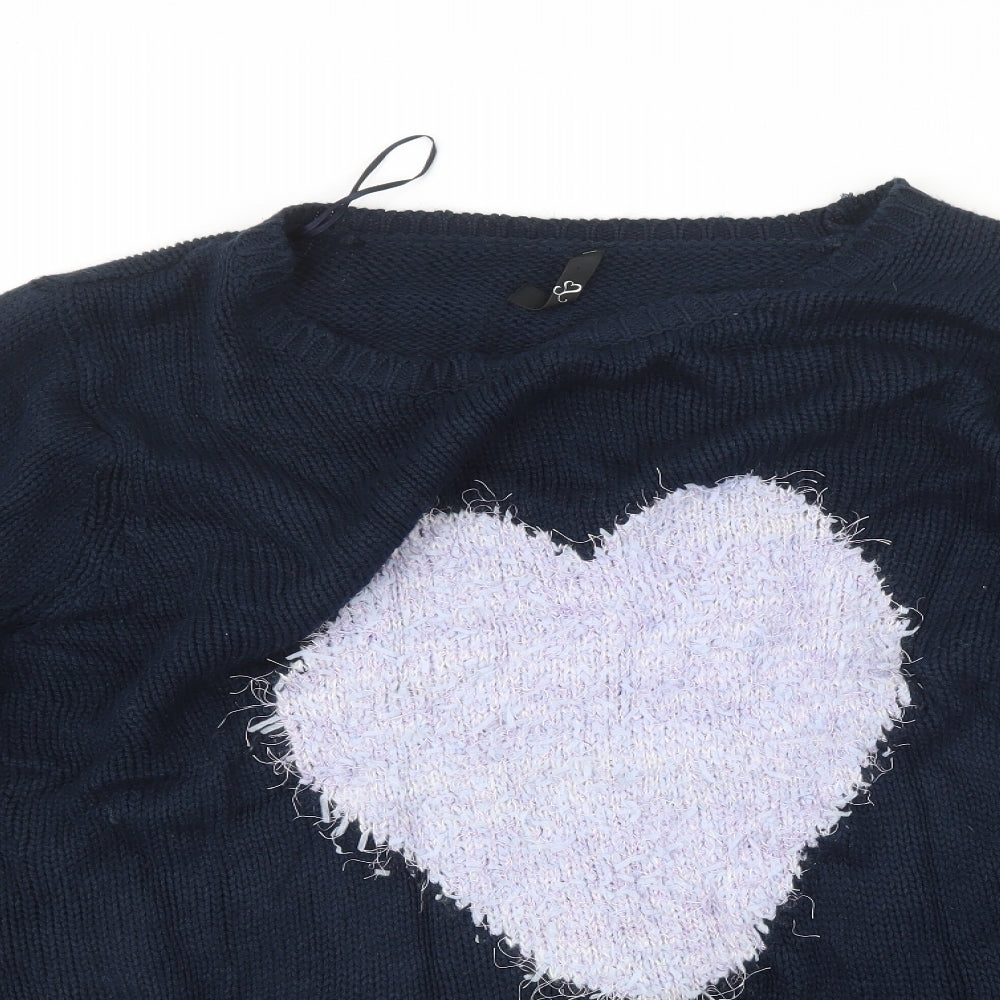 Preworn Womens Blue  Knit Pullover Jumper Size 26