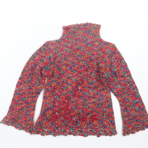 Ladybird Girls Pink  Knit Pullover Jumper Size 4-5 Years