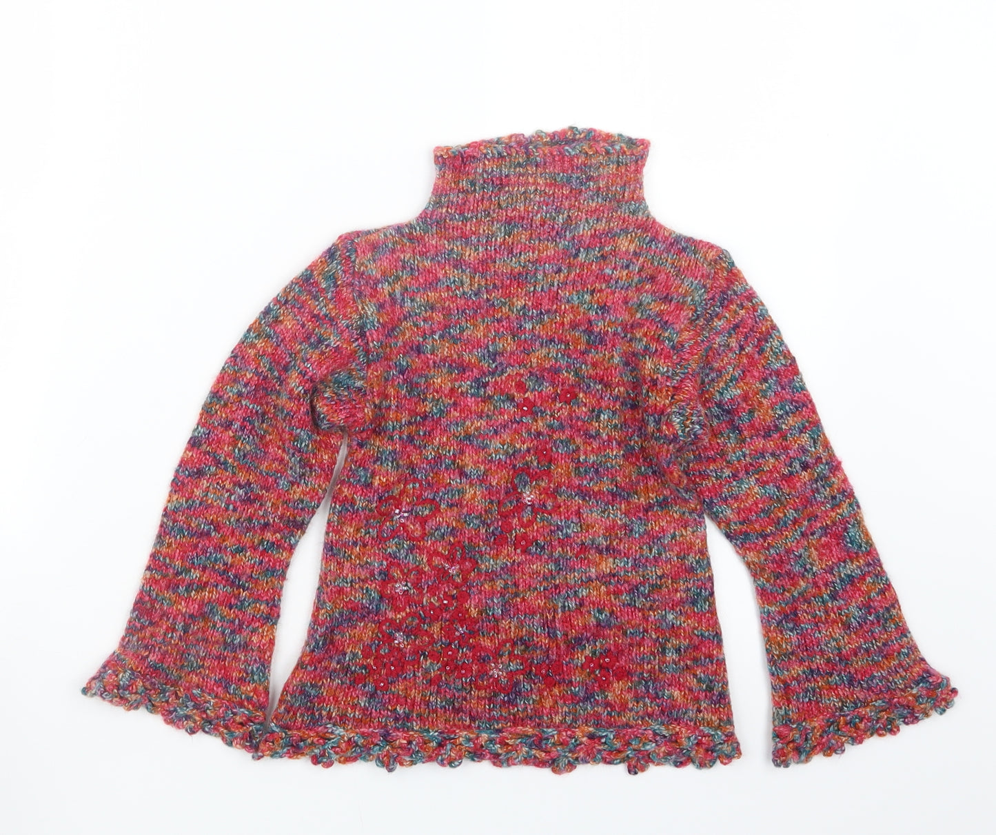 Ladybird Girls Pink  Knit Pullover Jumper Size 4-5 Years