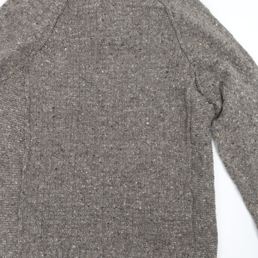 Fat Face Mens Brown  Knit Pullover Sweatshirt Size L